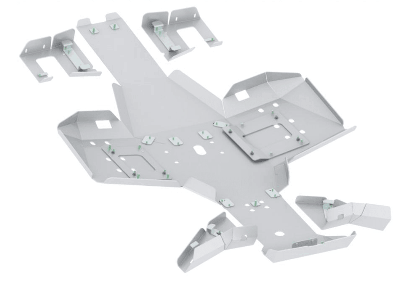 Skid plate full set (aluminium) Polaris Sportsman 570 SP (2021+) 570 Trail (2021+) - Offroad Armor