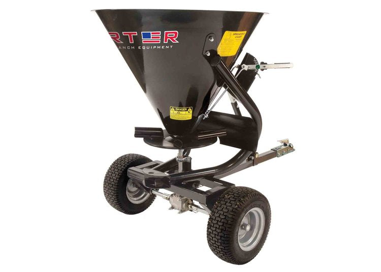 Heavy Duty Commercial Grade 5-Bushel Pull-Behind Spreader/Trail Feeder