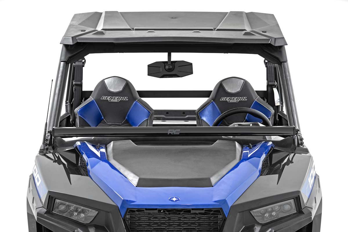 Rough Country LED Light | Lower Windshield | 50" Black Single Row | Polaris General (19-22)