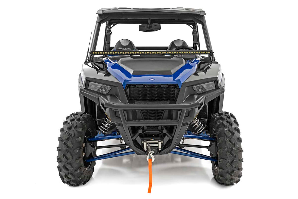 Rough Country LED Light | Lower Windshield | 50" Black Single Row | Polaris General (19-22)