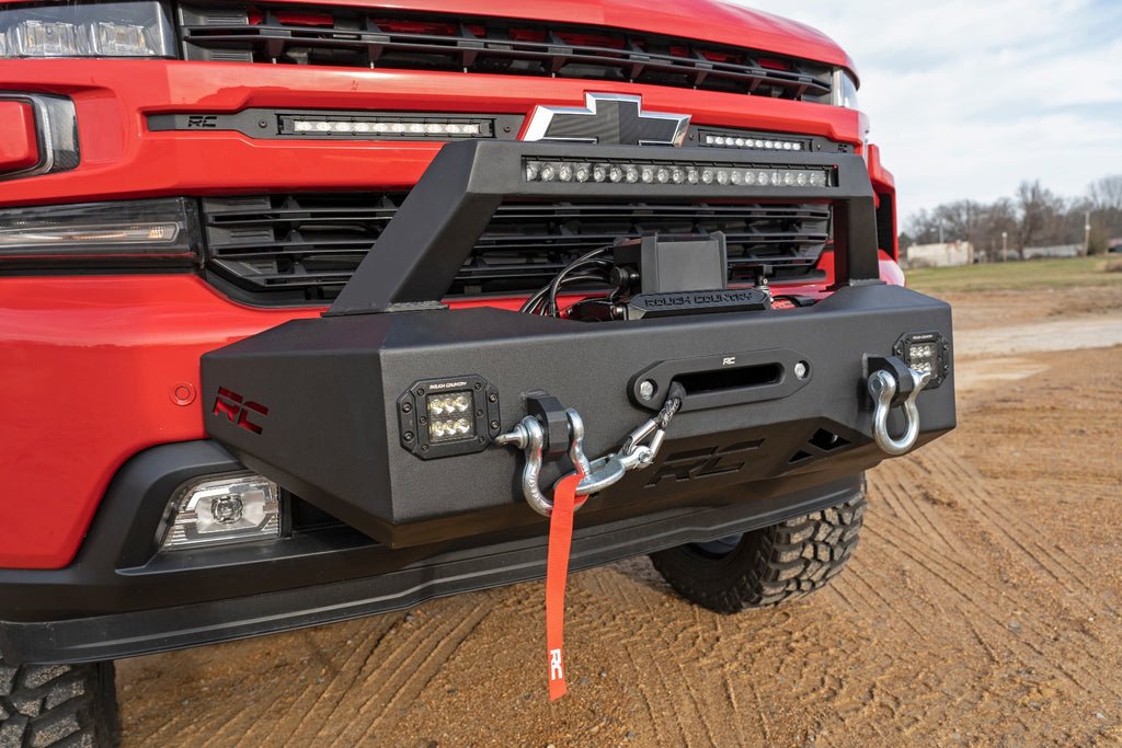 Rough Country EXO Winch Mount Kit | Chevy Silverado 1500 2WD/4WD (2019-2023)