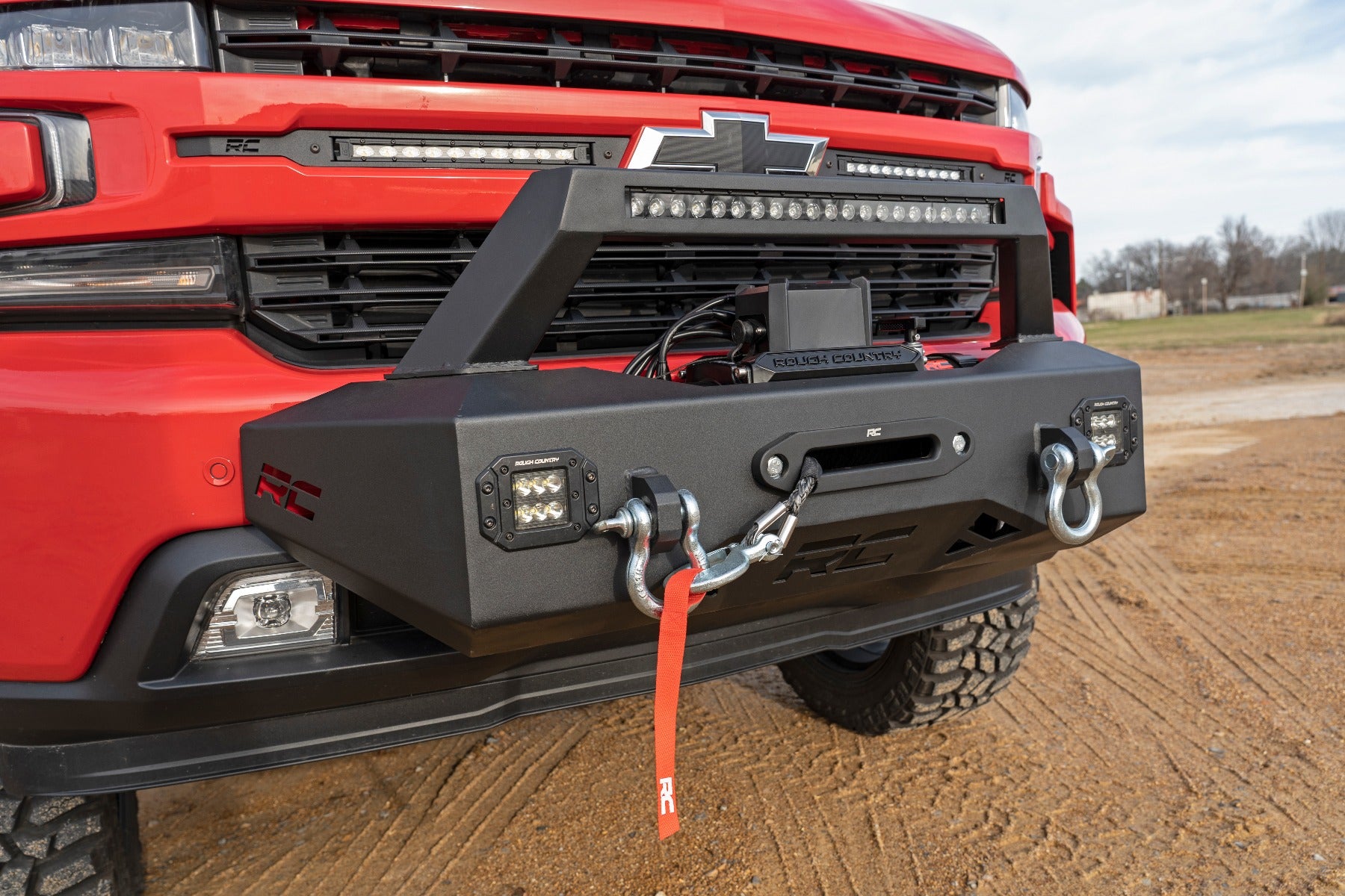 Rough Country EXO Winch Mount Kit | Chevy Silverado 1500 2WD/4WD (2019-2023)