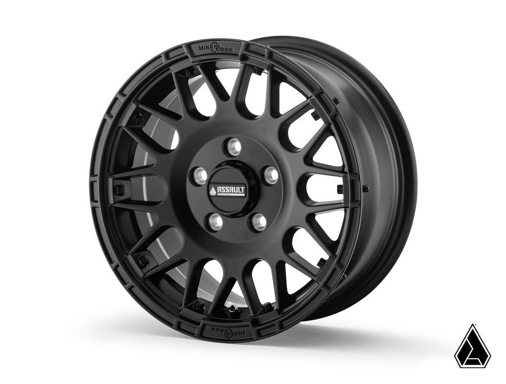 Standard XT Warrior Tires 30x10x15 on 15x7 Assault Industries Hellfire Satin Black Wheels 5/4.5 Pattern - Offroad Armor