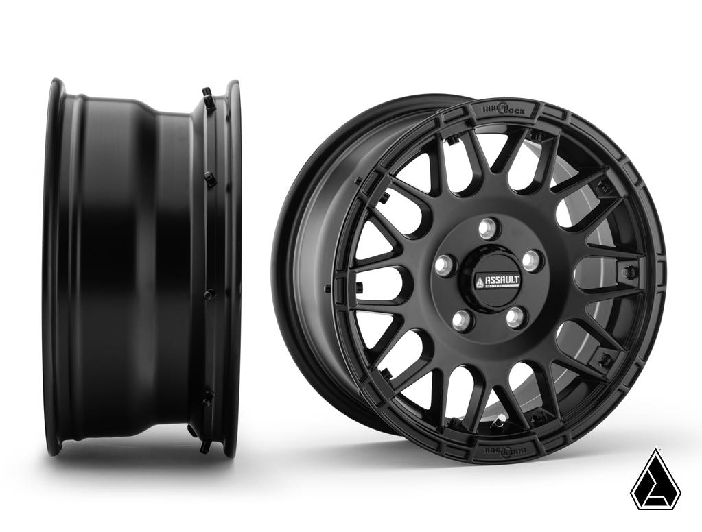 Standard XT Warrior Tires 32x10x15 on 15x7 Assault Industries Hellfire Satin Black Wheels 5/4.5 Pattern - Offroad Armor