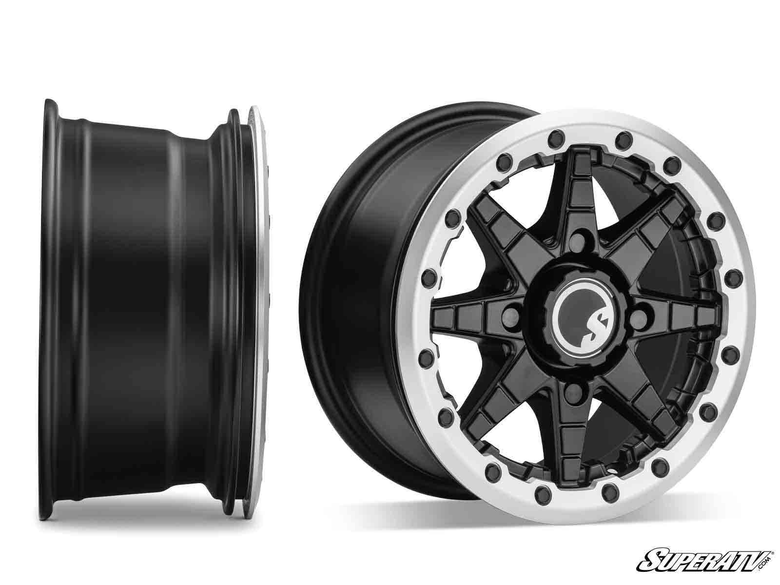 Standard XT Warrior Tires 34x10x14 on 14x7 Healy Lock Series Beadlock Wheels 4/137 Pattern - Offroad Armor