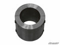 A Steel Tube Clamp with a circular center hole, visible top seam, smooth metallic surface, and side screws. The image features a white background and a “SuperATV” logo in the lower right corner.