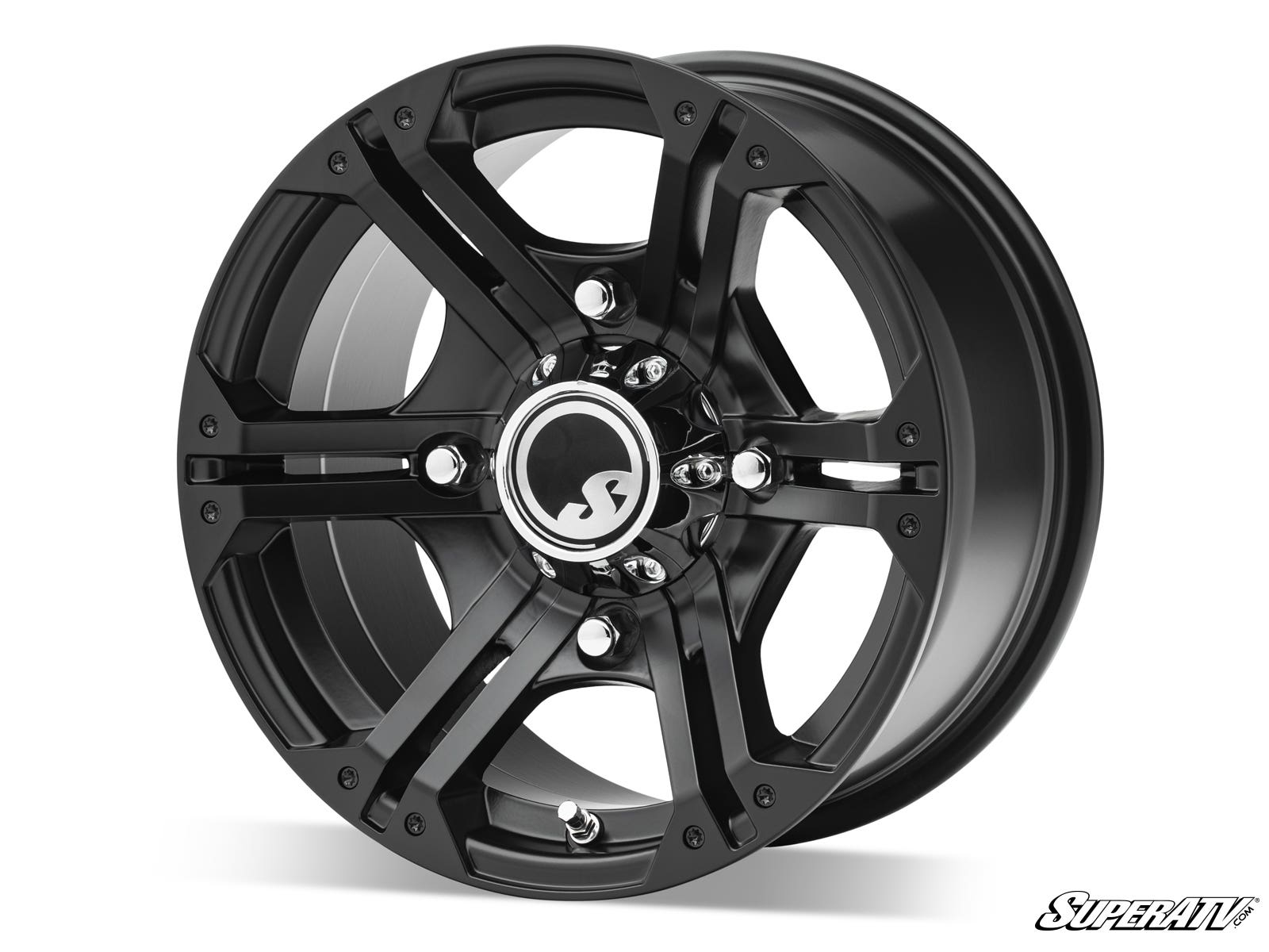 Sticky XT Warrior Tires 34x10x14 on 14x7 Bandit H - Series Black Wheels 4/156 Pattern - Offroad Armor