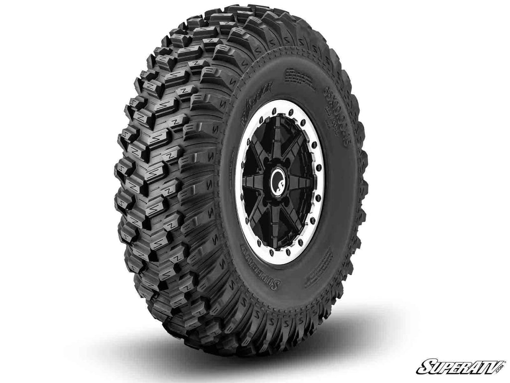 Sticky XT Warrior Tires 35x10x15 on 15x10 Healy Lock Series Beadlock Wheels 4/156 Pattern - Offroad Armor