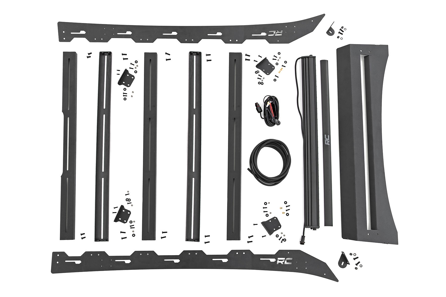 Rough Country Roof Rack | Front LED Lights | Toyota Tacoma 2WD/4WD (2005-2023)