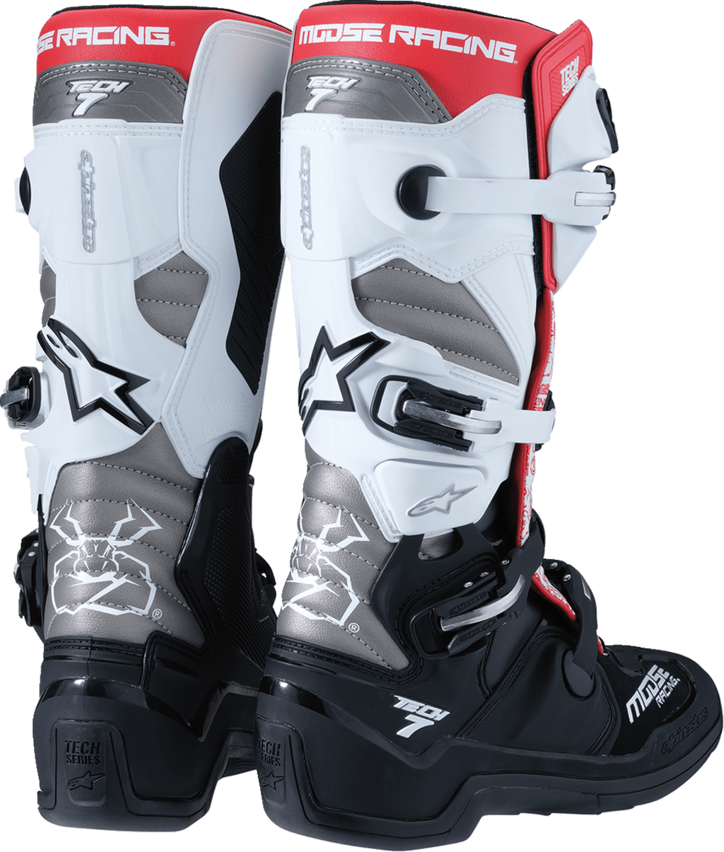 Tech 7 Boots - Black/White/Red - US 12 - Offroad Armor