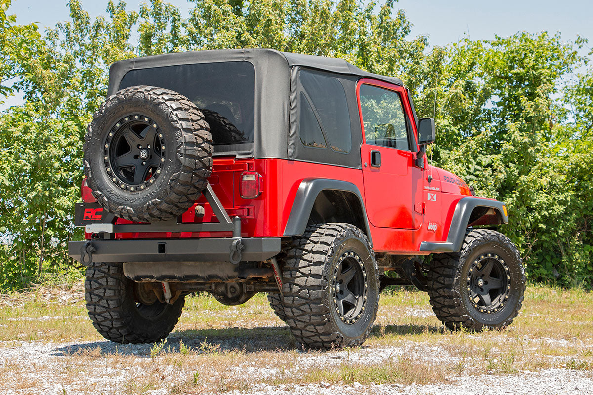 Rough Country Rear Bumper | Tire Carrier | Jeep Wrangler TJ 4WD (1997-2006)