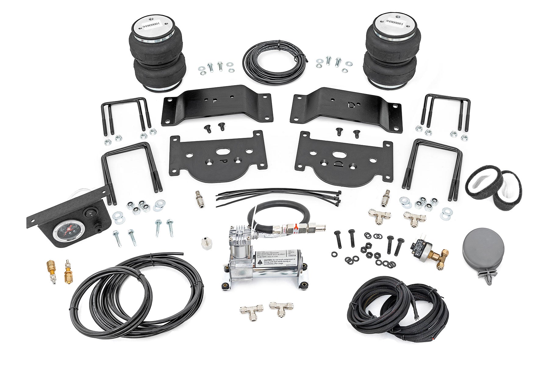 Rough Country Air Spring Kit w/compressor | 0-6" Lifts | Toyota Tundra (07-21)