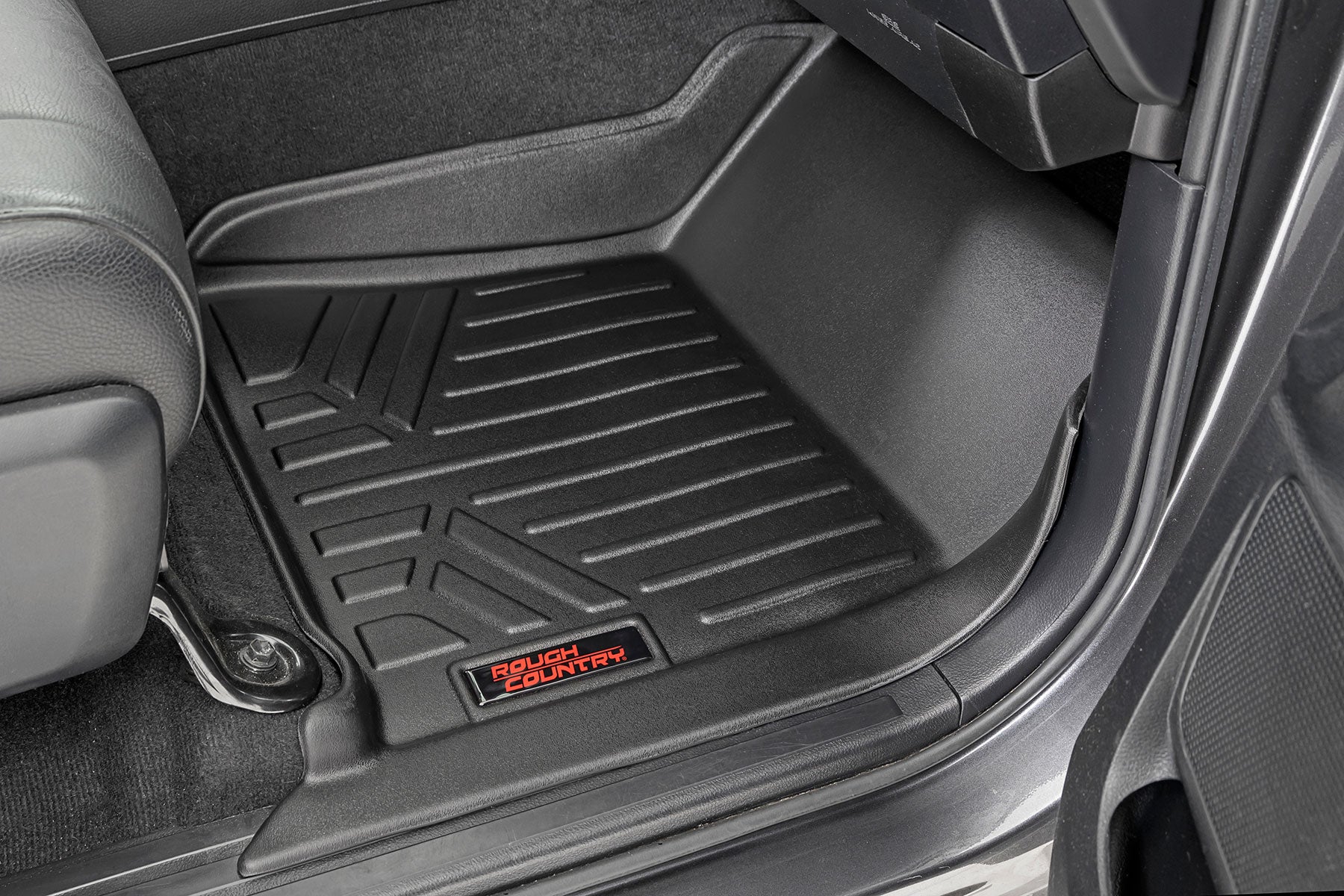 Rough Country Floor Mats | FR & RR | CrewMax | Toyota Tundra 2WD/4WD (2014-2021)