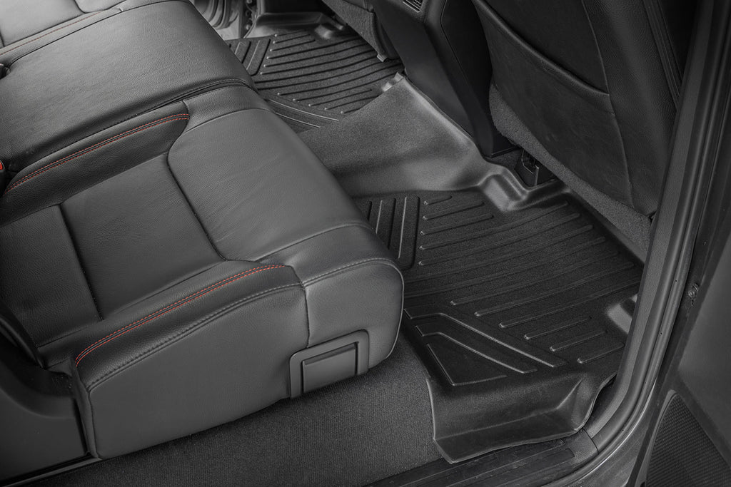 Rough Country Floor Mats | FR & RR | CrewMax | Toyota Tundra 2WD/4WD (2014-2021)