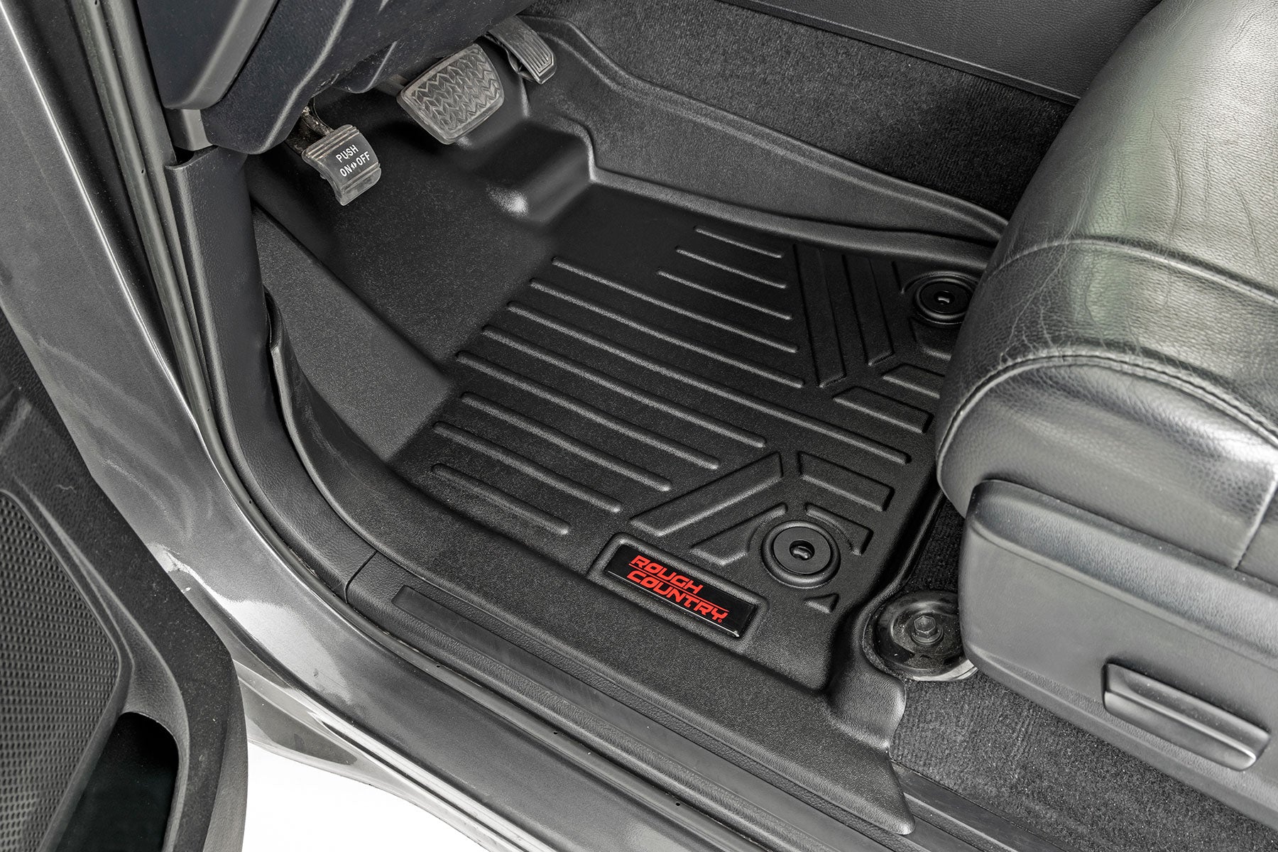 Rough Country Floor Mats | FR & RR | CrewMax | Toyota Tundra 2WD/4WD (2014-2021)