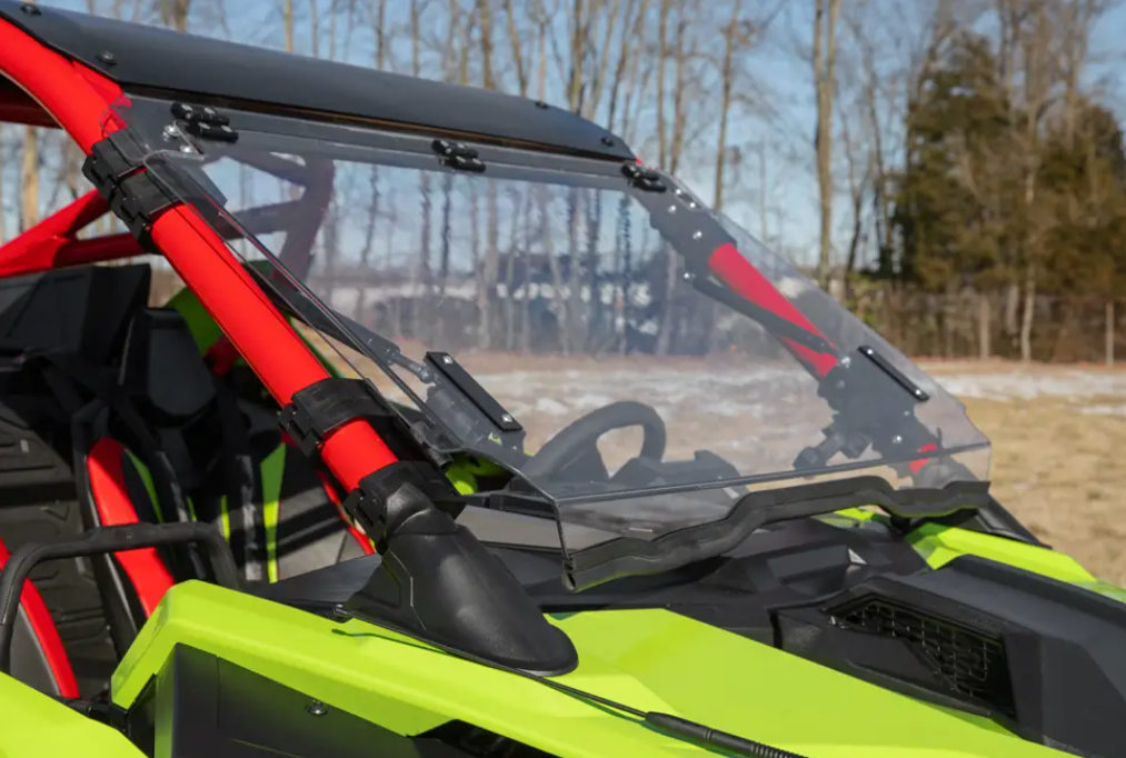 Polaris Rzr Turbo R Scratch-Resistant Flip Windshield