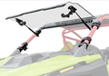 Polaris Rzr Turbo R Scratch-Resistant Flip Windshield
