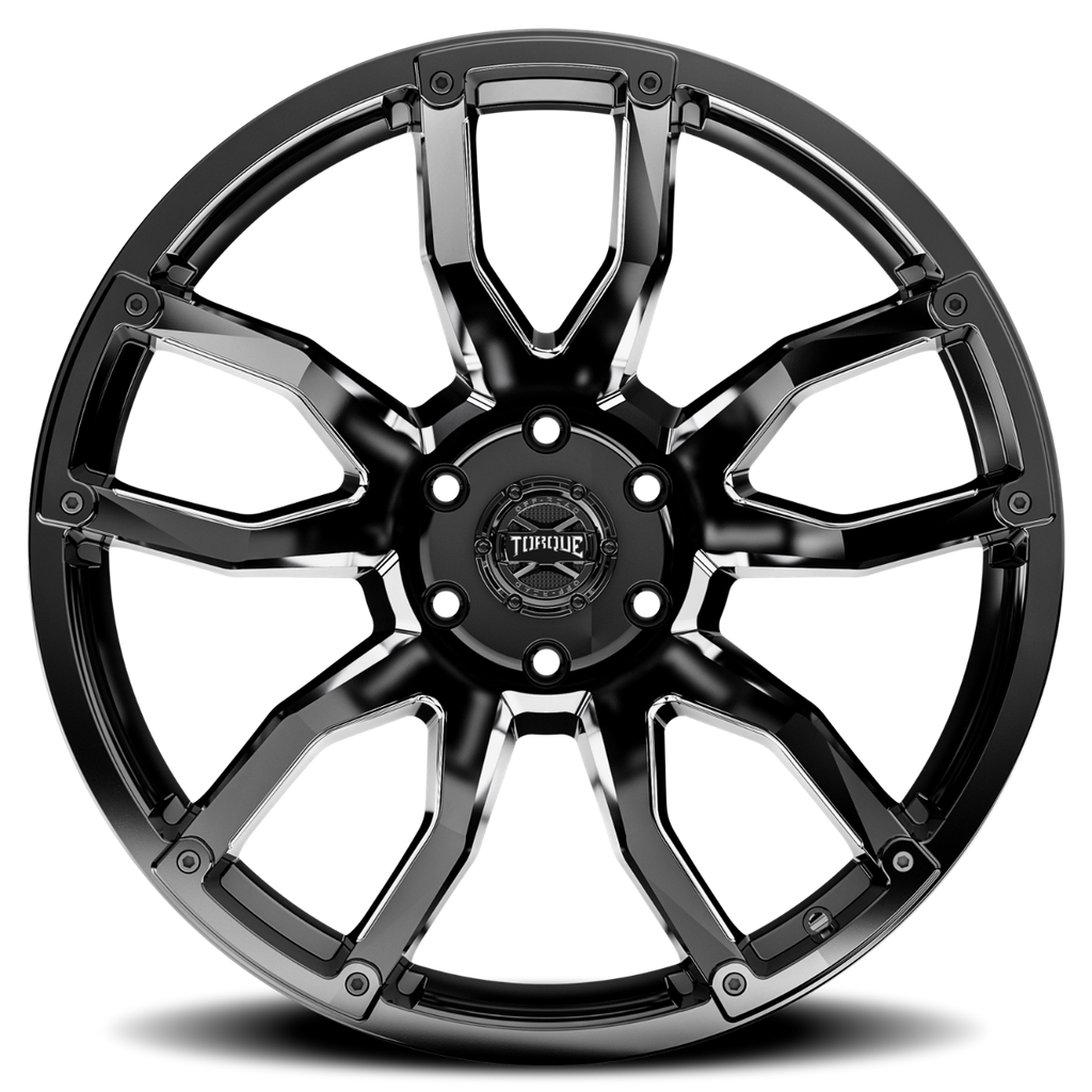 Torque Impact | Gloss Black w/Milled Accents | 20x9 | 6x5.5 | -12mm