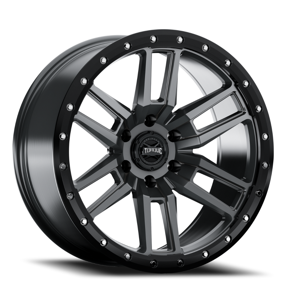 Torque Pritchett | Anthracite w/Black Lip | 20x9 | 6x5.5 | -12mm