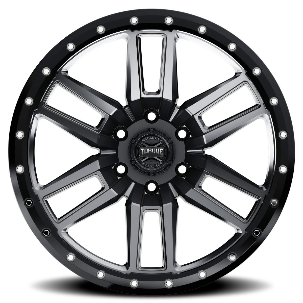 Torque Pritchett | Anthracite w/Black Lip | 17x9 | 6x5.5 | 0mm