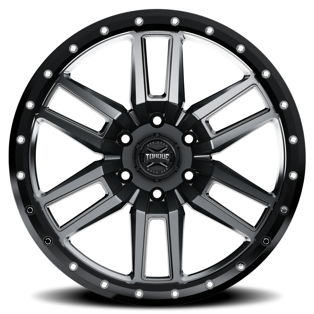 Torque Pritchett | Anthracite w/Black Lip | 20x9 | 6x5.5 | -12mm