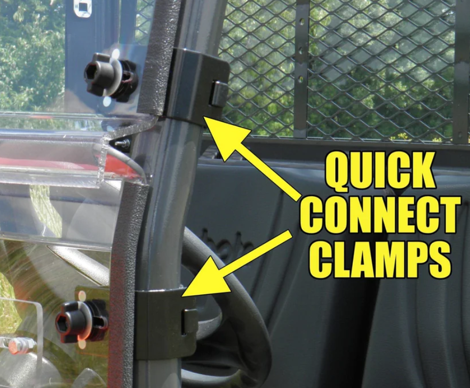 Segway Villain - 1 Pc Scratch-Resistant Windshield with Clamp & Vent Options