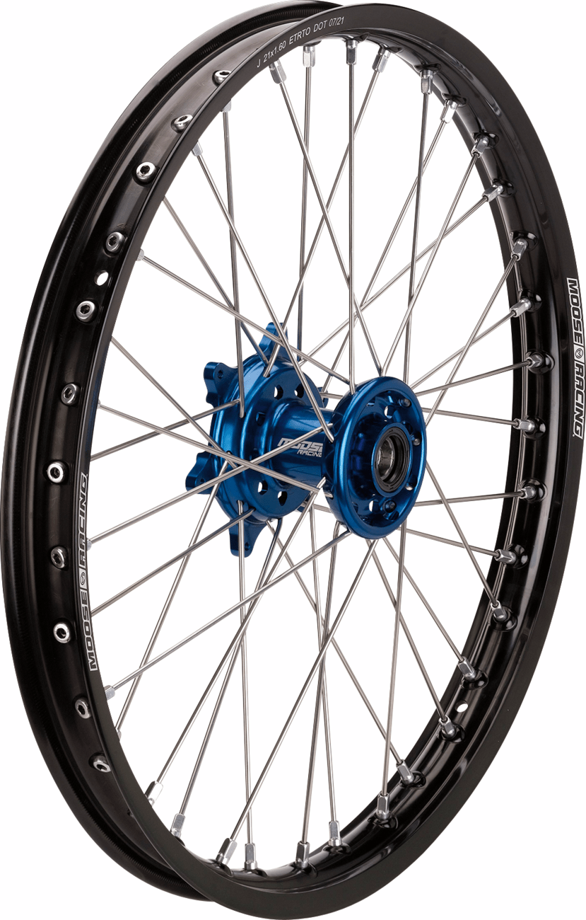 Wheel Assembly - SX - 1 - Complete - Front - Black Wheel/Blue Hub - 21x1.6 - Husqvarna/Gas Gas/KTM - Offroad Armor