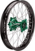 Wheel Assembly - SX - 1 - Complete - Rear - Black Wheel/Green Hub - 19x2.15 - Kawasaki KX - Offroad Armor