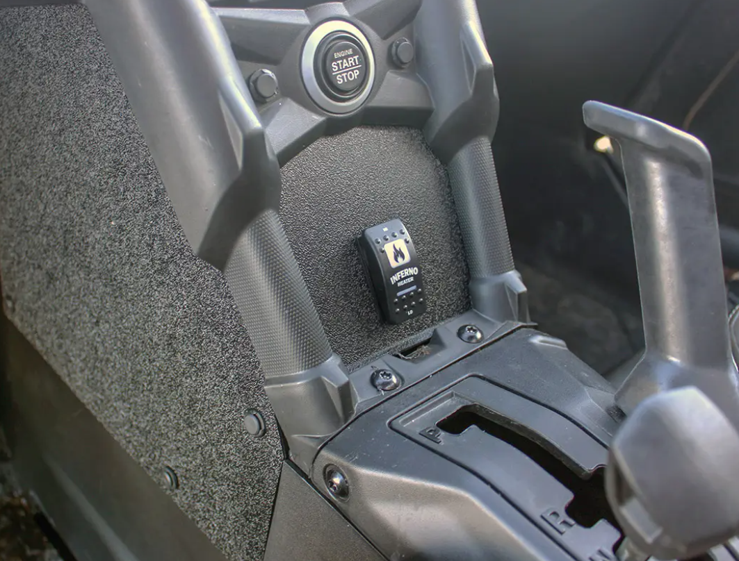 Inferno Cab Heater Kit With Defrost - 2017-Current Can-Am Maverick X3 Premium In Dash Enclosure