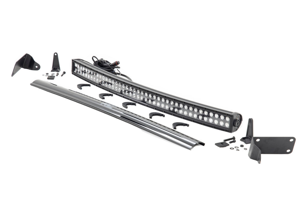 Rough Country LED Light | Bumper Mount | 40" Black Dual Row | Ram 2500 4WD (10-18)