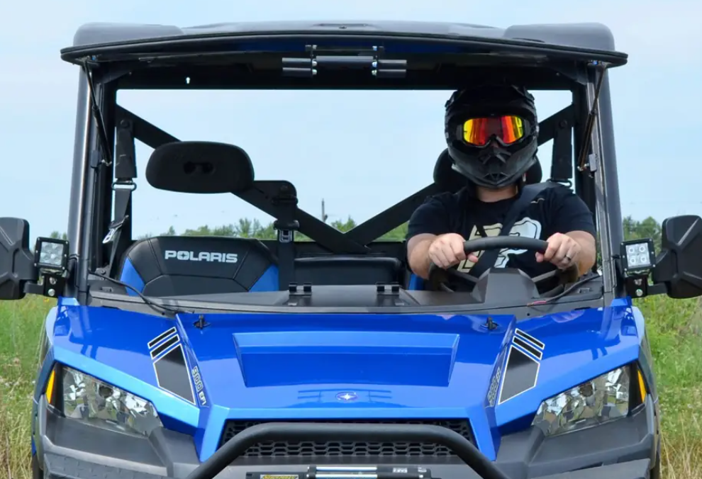 Polaris Ranger Xp 900 Scratch Resistant Flip Windshield