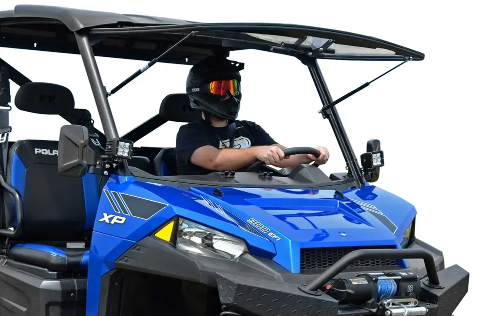 Polaris Ranger Xp 1000 Scratch Resistant Flip Windshield