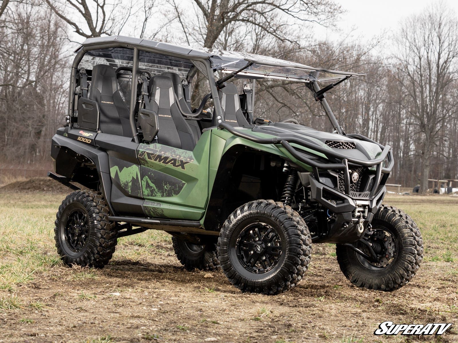 Yamaha Wolverine RMAX MaxDrive Power Flip Windshield - Offroad Armor