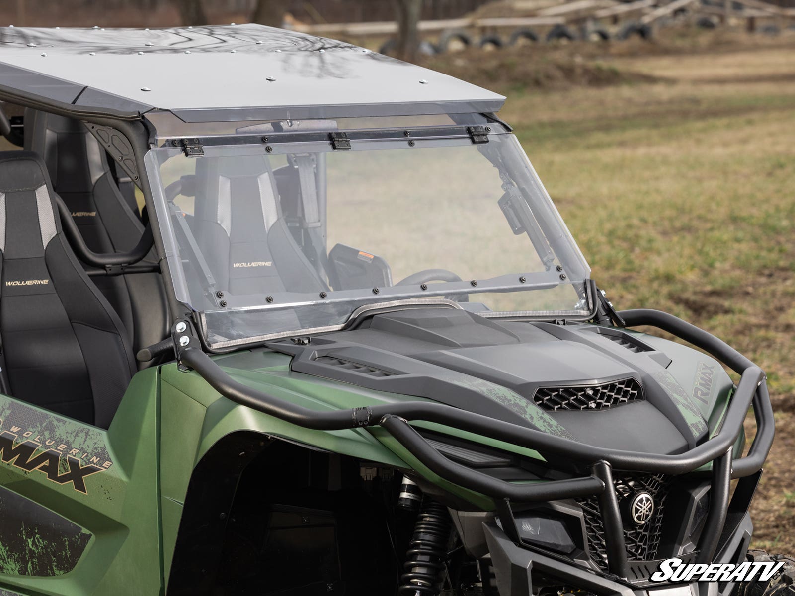 Yamaha Wolverine RMAX MaxDrive Power Flip Windshield - Offroad Armor