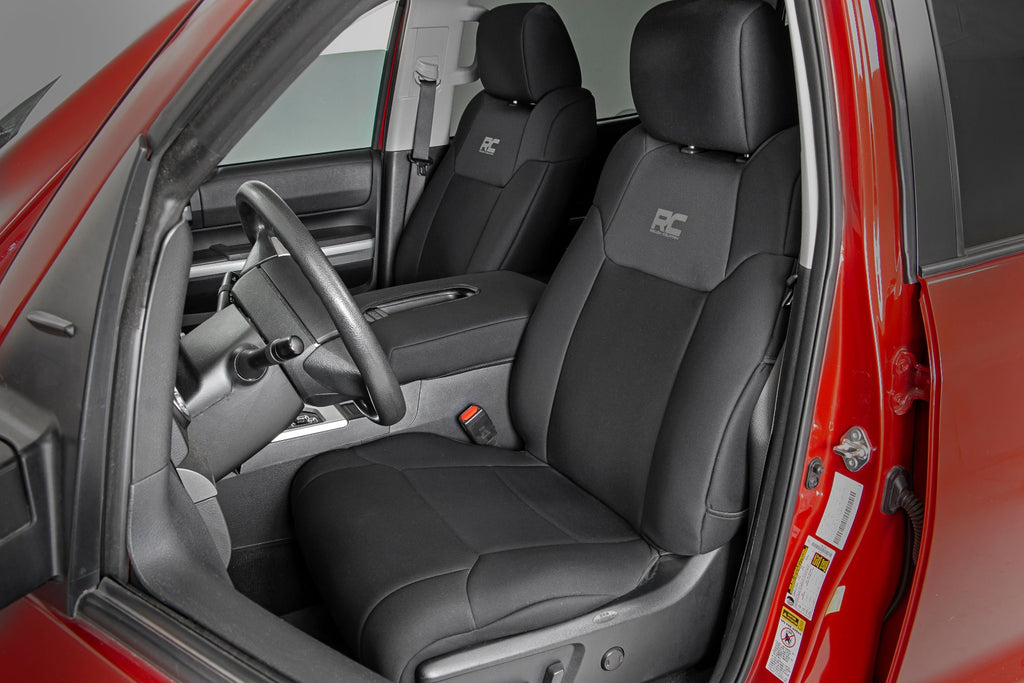 Rough Country Seat Covers | Front W/ Console Cover | Toyota Tundra 2WD/4WD (14-21)